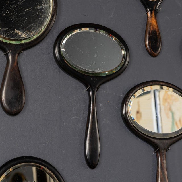 Antique Wooden Hand Mirrors, 19th Century, Set of 25 For Sale - Image 10 of 18