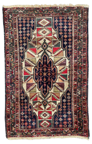 Antique Mazlaghan Rug, 1940s