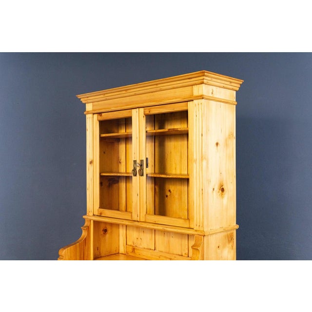 Wood Vintage Display Softwood Cupboard For Sale - Image 7 of 18