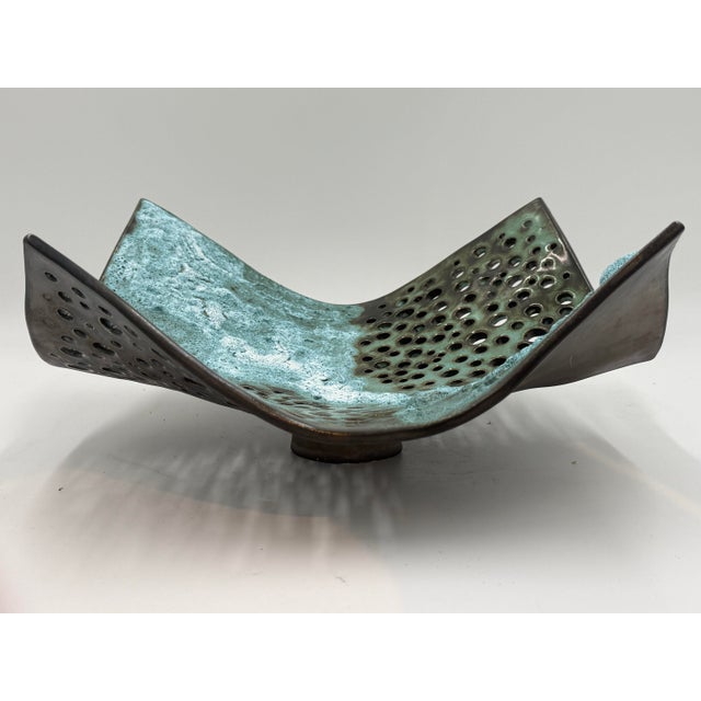 Vintage Sculptural Pottery Center Piece For Sale - Image 4 of 8
