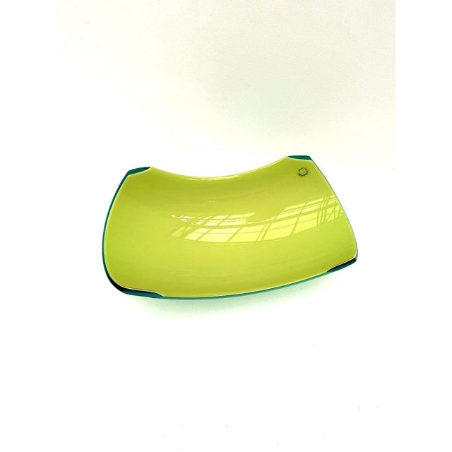 Yellow and Green Murano Glass Catchall by Vincenzo Nason, Italy, 1980s For Sale - Image 4 of 9