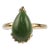 Vintage 14 Karat Gold and Nephrite Jade Cocktail Ring Size 6.5 For Sale