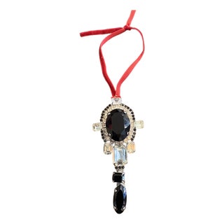 Crystal and Metal Holiday Ornament by Matthew Izzo Home Collection For Sale