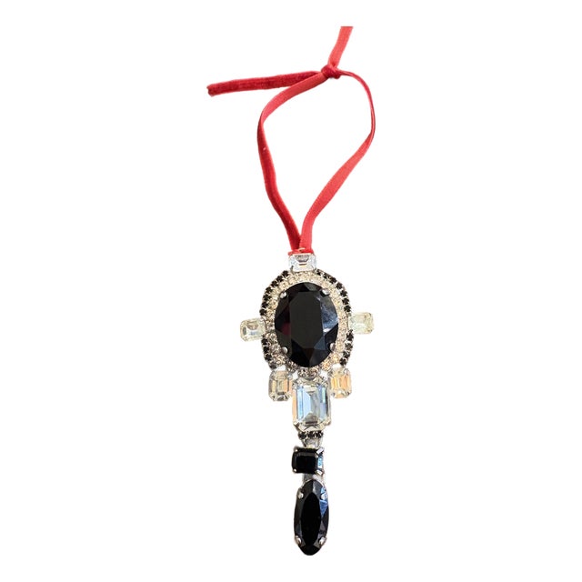 Crystal and Metal Holiday Ornament by Matthew Izzo Home Collection For Sale