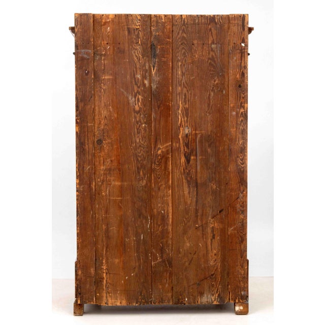 Wood Biedermeier Partial Ebonized Fruitwood Armoire, 19th Century For Sale - Image 7 of 8