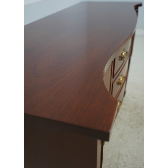 Biggs Mahogany Serpentine Front Sideboard Server For Sale - Image 13 of 18