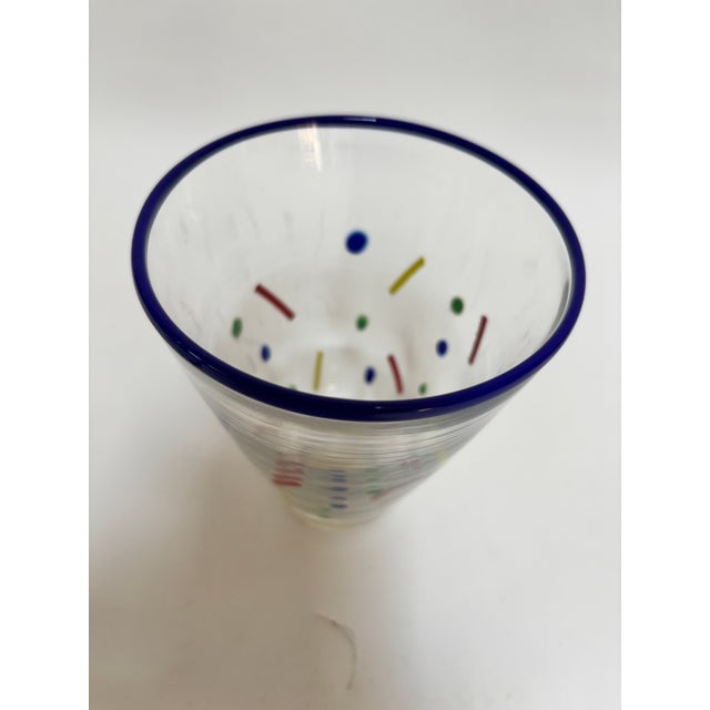 John Burchetta Set of 4 Hand Blown Murano Glass Tumblers, 1995 For Sale - Image 11 of 15