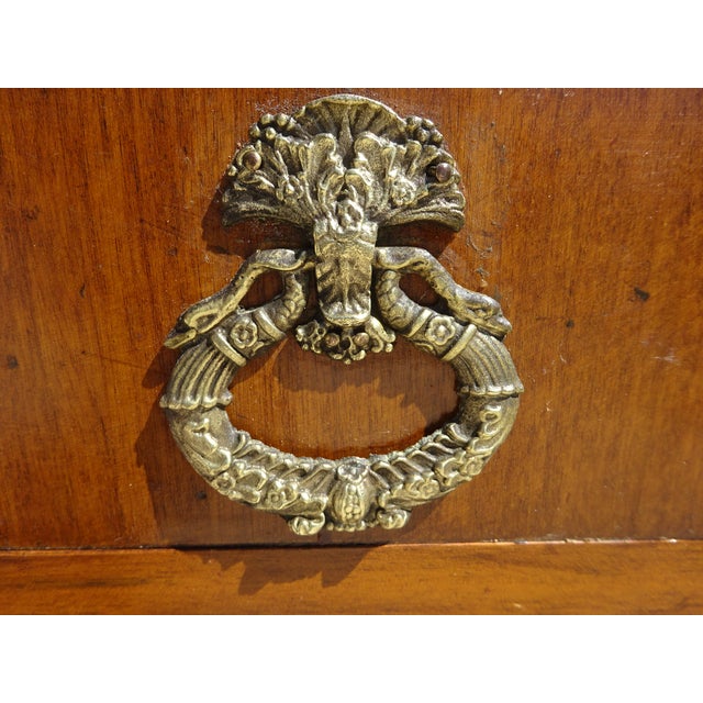 Wood Chest of 4 Drawers in Light Wood, 1980s For Sale - Image 7 of 18