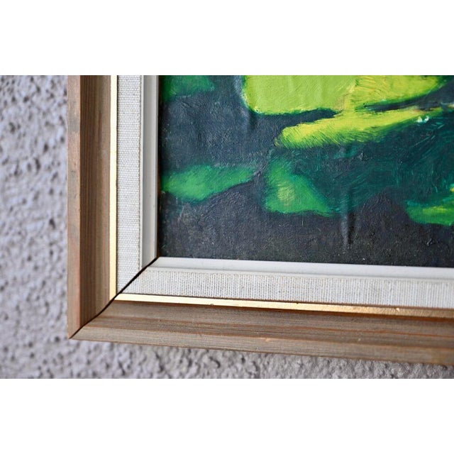 Paint S. Oliver, Swedish Landscape, Painting, 1964 For Sale - Image 7 of 11