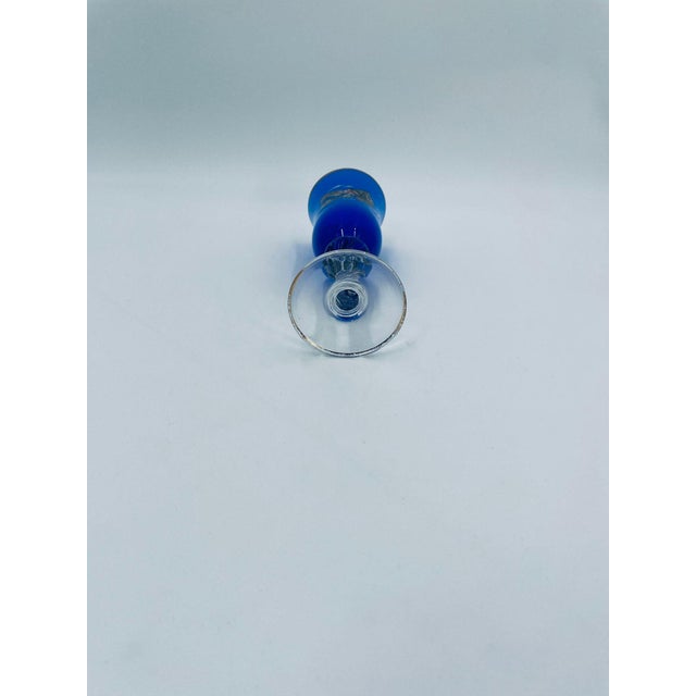 Glass Vintage Souvenir Champagne Glass, 1985 For Sale - Image 7 of 10