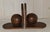1930s Art Deco Bookends with Oak Angles and Brown Maple Balls, 1930s, Set of 2 For Sale - Image 5 of 5