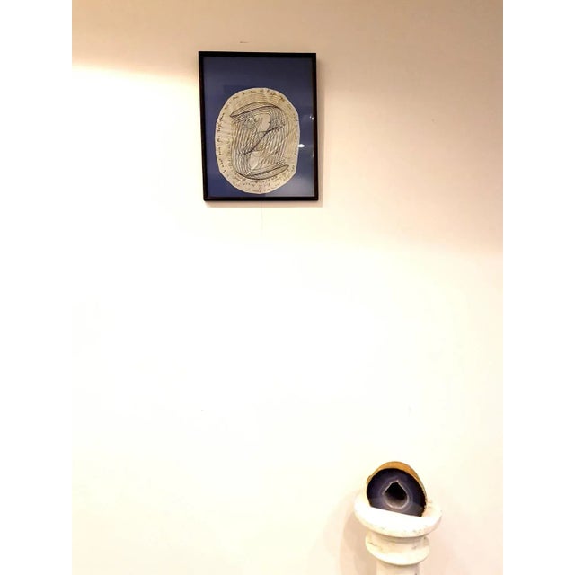 Victor Vasarely - Face - Original Signed Drawing 1970s For Sale - Image 4 of 5