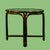 Coastal Round Rattan Fretwork Table For Sale - Image 3 of 4