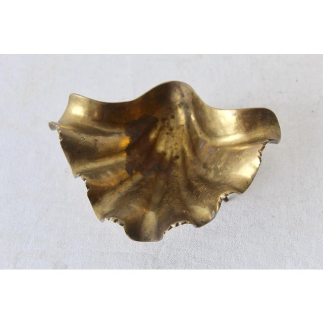 Metal Ben Seibel Style Clam Shell Catchpot Tray Dish Seashell Scallop For Sale - Image 7 of 12