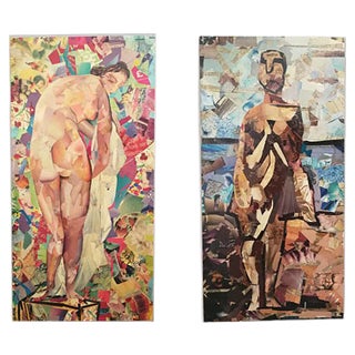 Collages by Edel, 2012, Set of 2 For Sale