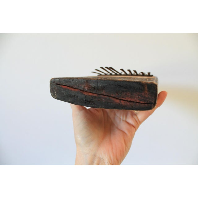 Mid 20th Century Vintage Folk Art Wooden Mbira Kalimba African Instrument For Sale - Image 5 of 7