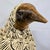 Mid-Century Modern Vintage Hand-Carved Teak Partridge Figurine – Signed Thai Folk Art Bird Sculpture For Sale - Image 3 of 10