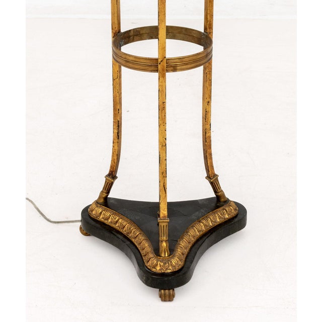Late 20th Century French Empire Revival Ram Head Motif Floor Lamp For Sale - Image 5 of 6