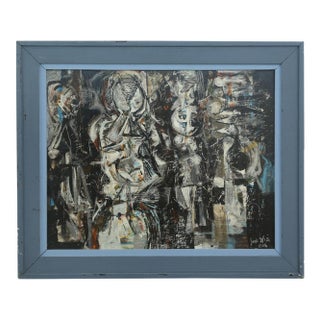 Large Abstract Composition Painting, Jack Wise, 1956 For Sale