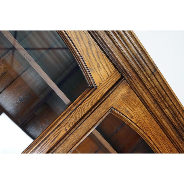 Antique English Oak Bookcase, 1870s For Sale - Image 17 of 18