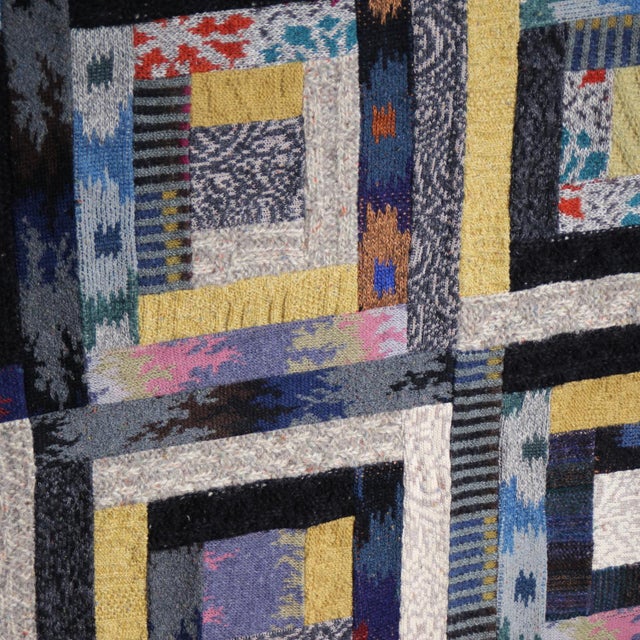 1980s Large Hand-Signed Tapestry from Ottavio Missoni & Giorgio Saporiti, Italy, 1987 For Sale - Image 5 of 17