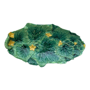 19th Century Victorian Majolica Cucumber Platter George Jones