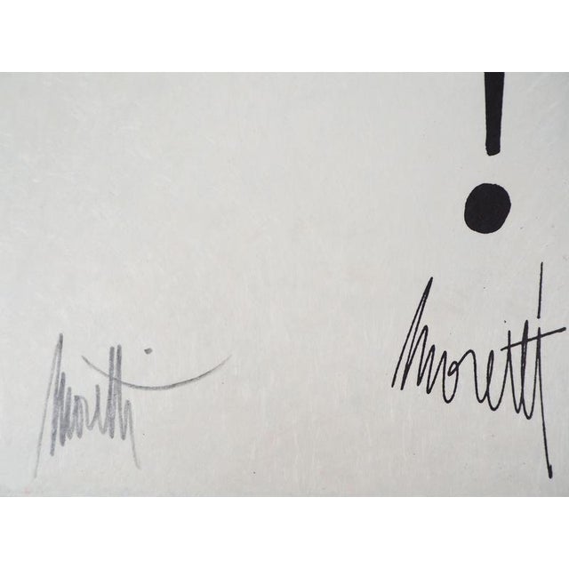 Raymond moretti (1931-2005) and jean cocteau (1889-1963) news from abroad, 1973 original lithograph signed in pencil by...