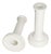 White Ceramic Candlesticks, 1970s, Set of 2 For Sale