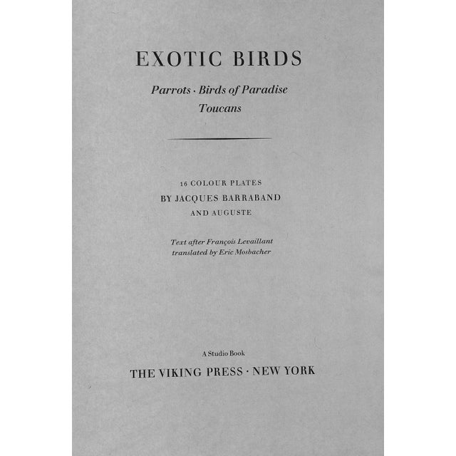 LEVAILLANT, Francois The Viking Press 1963 16" x 12" 16 colour plates by Jacques Barraband and Auguste