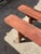 Rustic Farmhouse Wood Benches, 1950s, Set of 2 For Sale - Image 12 of 18