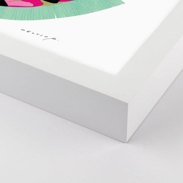 DESCRIPTION: Amara by Melvin G in White Frame, Medium Art Print SPECIFICATIONS: Type: Framed Paper. Framed Size (in):...