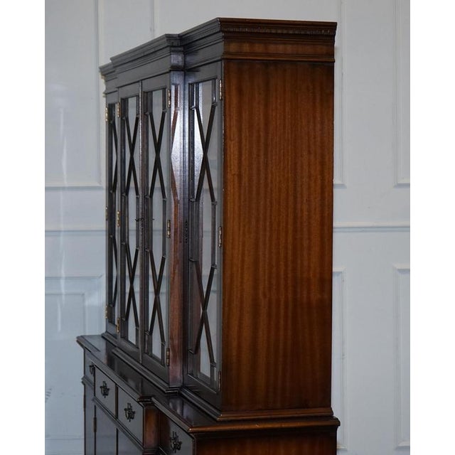 Georgian Breakfront Four Door Display Cabinet For Sale - Image 5 of 18