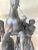 Pair of Vintage Figural Statue of Man & Rearing Horse For Sale - Image 9 of 13