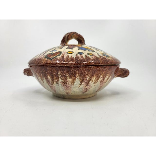 Vintage Art Deco Box in Ceramic by Paul Fouillen, France, 1930s For Sale - Image 4 of 12