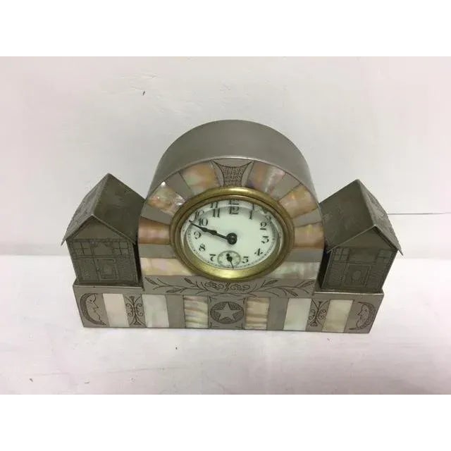 1920s Antique Art Deco German Clock For Sale - Image 5 of 7