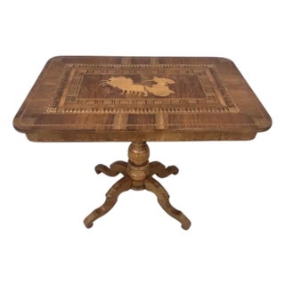 Italian Sorrento Inlaid Side Table For Sale