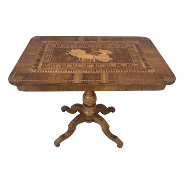 Italian Sorrento Inlaid Side Table For Sale