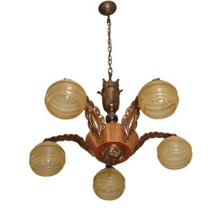 Antique Art Deco Chandelier For Sale