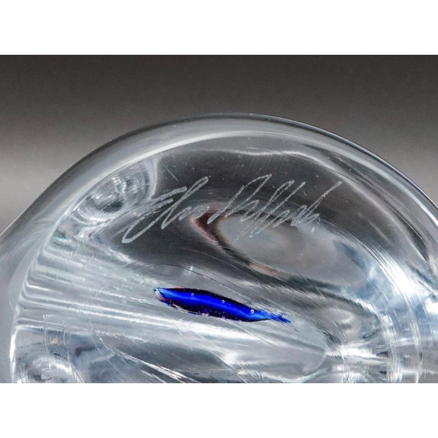 Glass Mid 20th Century Elio Raffaeli Signed Oggetti Murano Italy Fish For Sale - Image 7 of 8