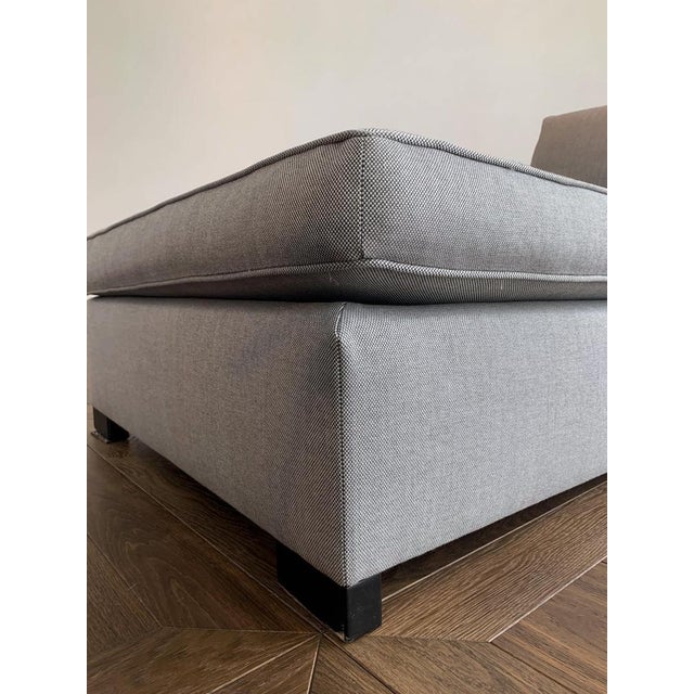 1990s Bond Street Chaise Lounge in Grey Wool from Donghia, USA, 1990s For Sale - Image 5 of 12