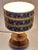 Vintage Table Lamp with Tiered Base in Walnut and Shade, 1990s For Sale - Image 3 of 9