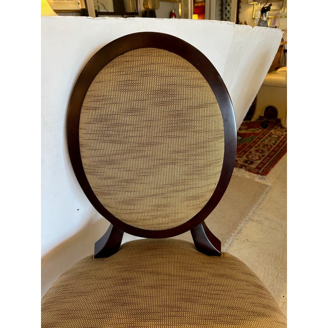 Oval X Barbara Barry Dining Chairs for Baker -Set of 8 For Sale - Image 12 of 16