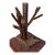 20th C. Mid Century Modern Brutalist Brutal Steel Tree Sculpture Lamp Body For Sale