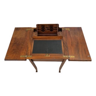 English Antique Metamorphic Mechanical Pop-Up Ladies Correspondence Table Work Stand For Sale