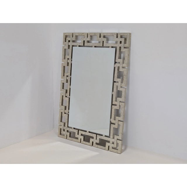 Wood Large Clave Mirror by Christopher Guy For Sale - Image 7 of 13