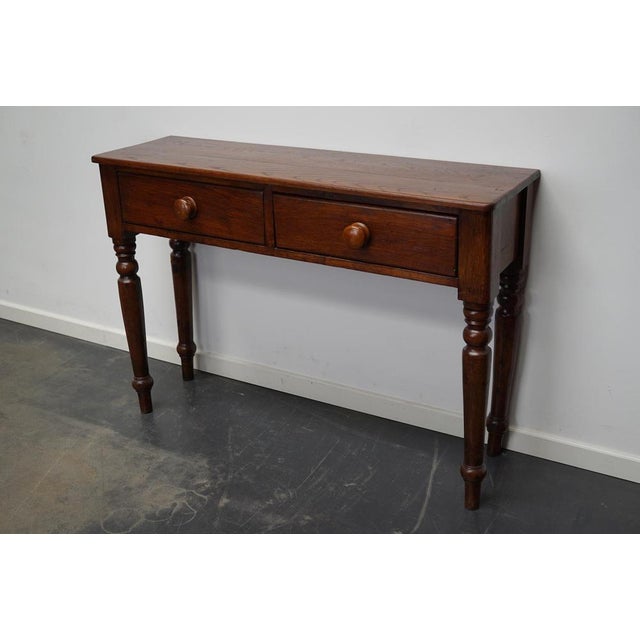 Victorian English Side Table in Oak, 1800s For Sale - Image 15 of 18