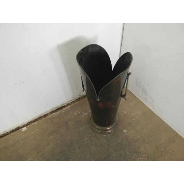 Copper Petal Umbrella Stand For Sale - Image 3 of 13