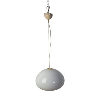 Vintage Black and White Pendant Lamp by Achille and Pier Giacomo Castiglioni for Flos, 1960s For Sale
