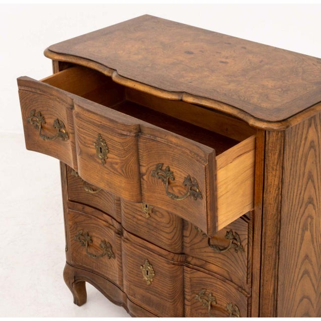 Wood Louis XV French Provincial Style Chest of Drawers For Sale - Image 7 of 10
