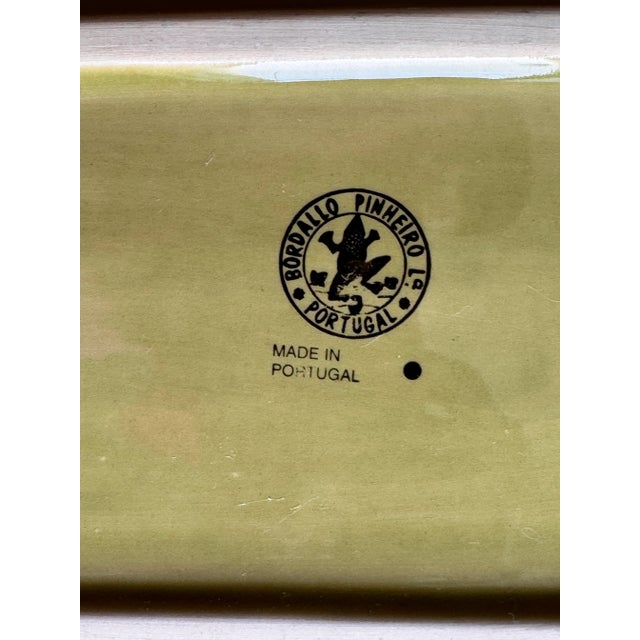 Ceramic Vintage Bordallo Pinheiro Asparagus Tray For Sale - Image 7 of 13
